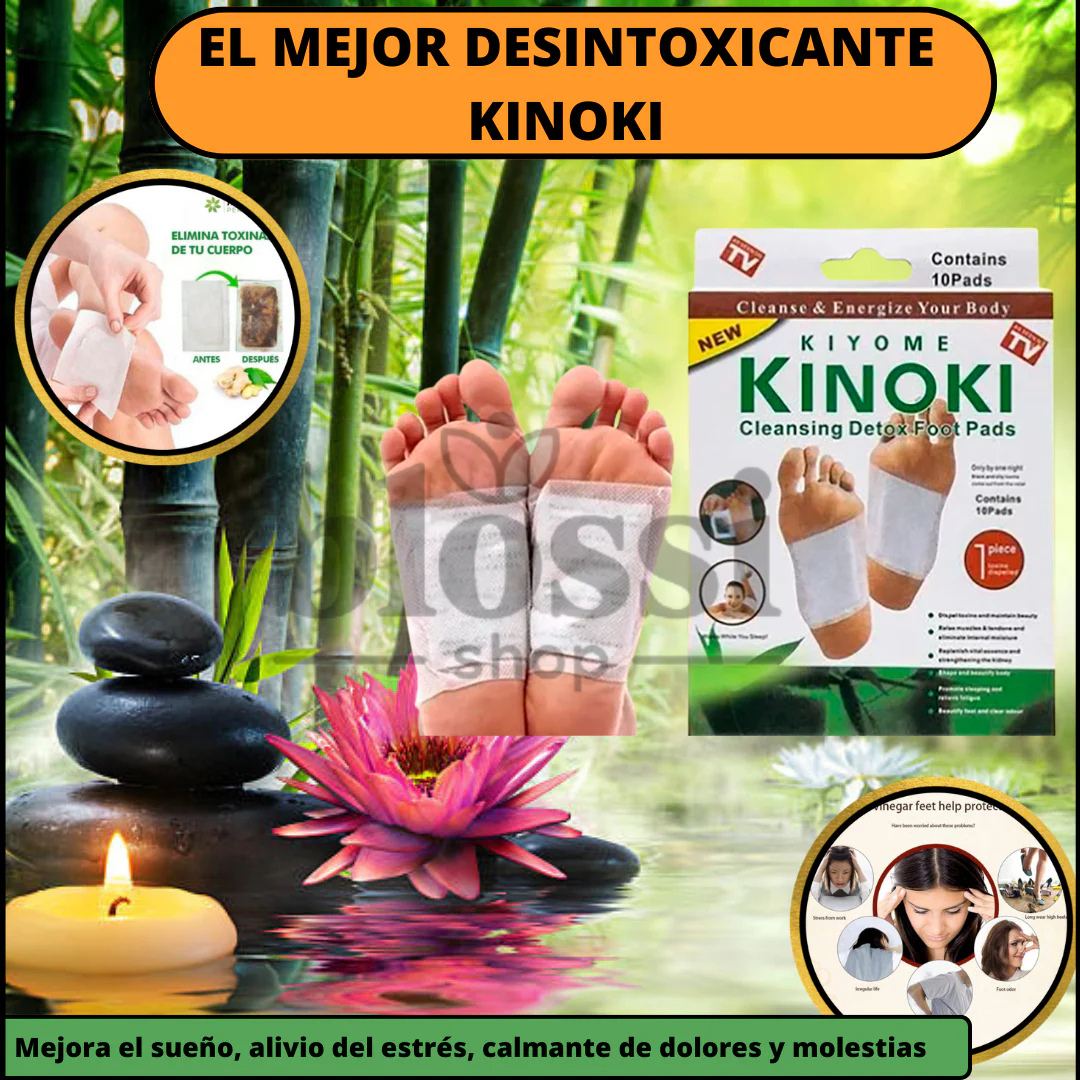 Parches pies Kinoki desintoxicante